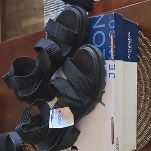 Women's Black Platform Sandals